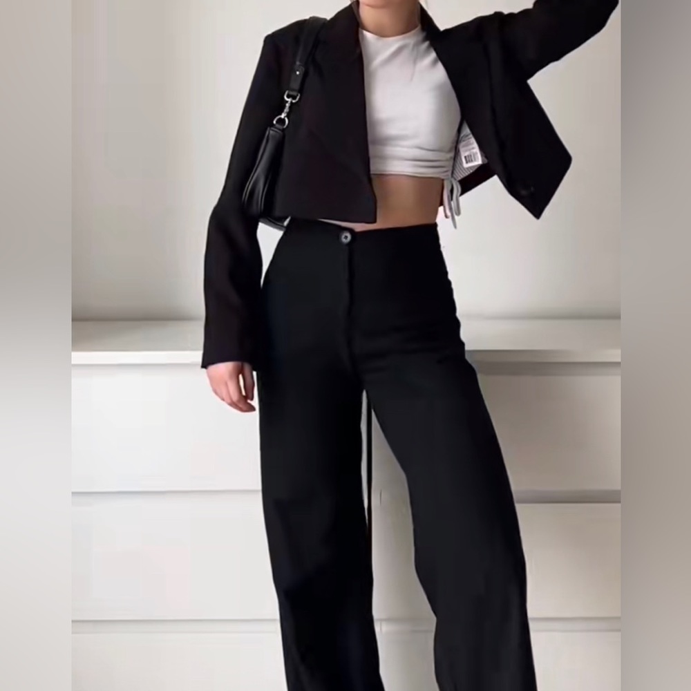 H&M Plaid Short Jacket